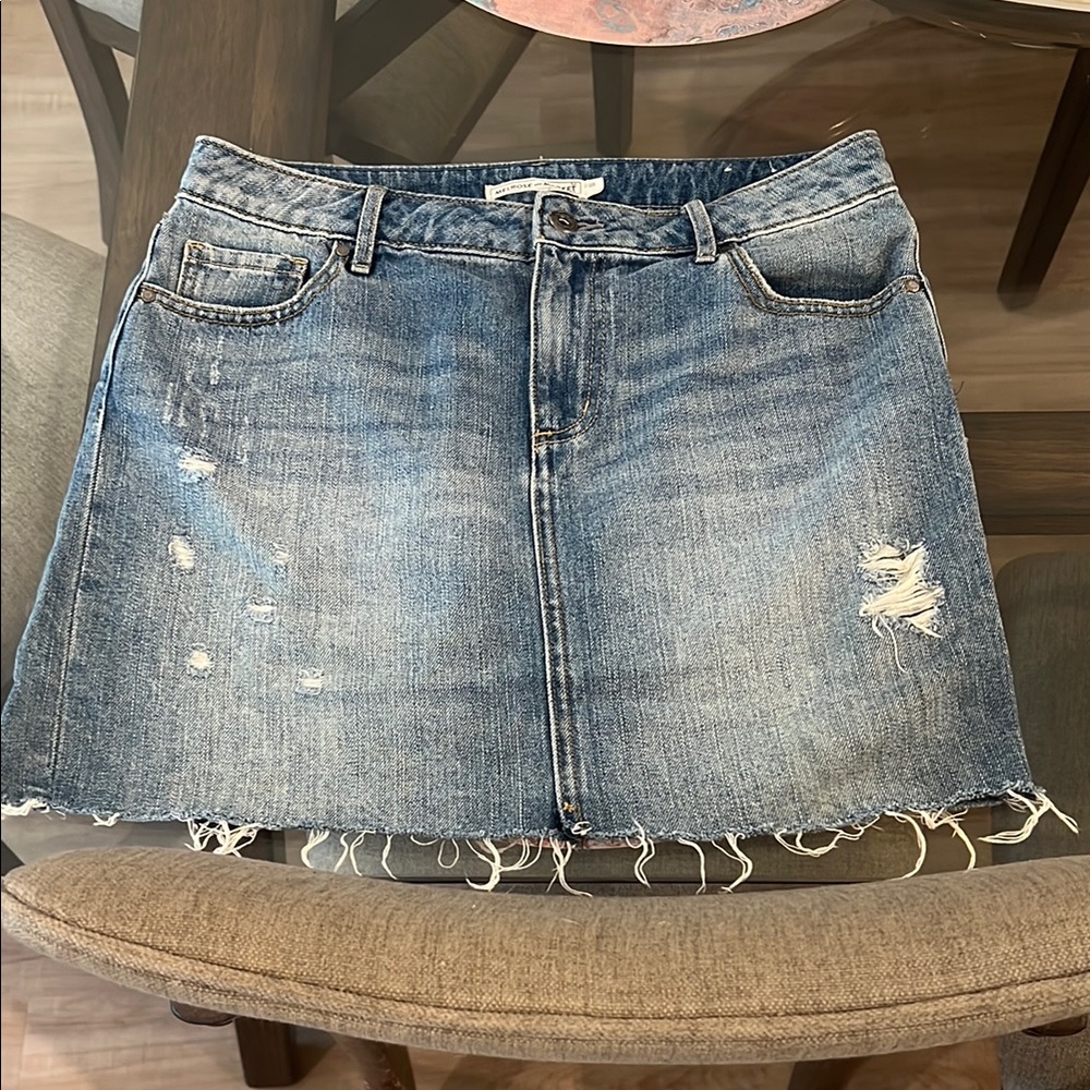 Melrose and Market Denim Distressed Skirt size 28